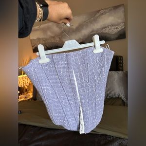 Zara Tops Corset Purple Blue Periwinkle Size Small